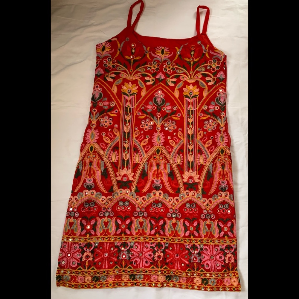 Red sharara suit set perfect for the wedding season . Stiched suit . - Picture 4 of 4